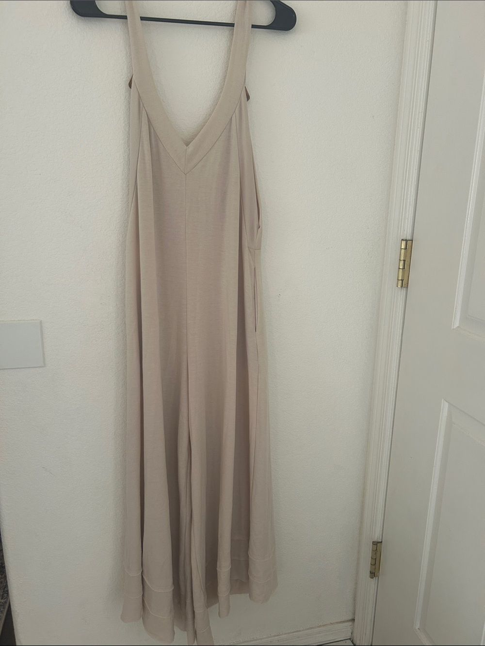 ILLA ILLA Neutral Beige V-Neck Maxi Dress